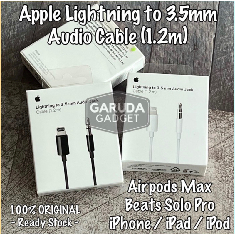 Jual Apple Airpods Max Lightning to 3.5mm Jack Audio Cable iPhone iPad ...