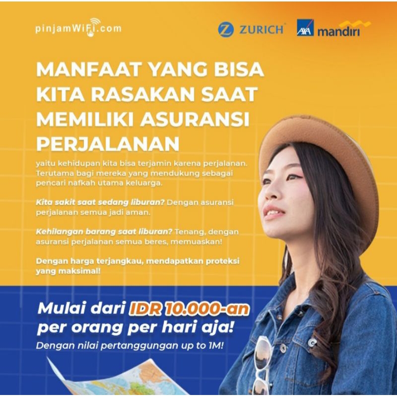 Jual AXA Travel Insurance International Asia Asuransi Perjalanan (ASIA