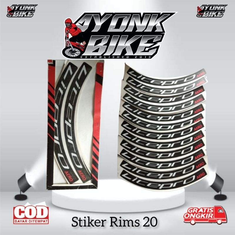 Jual Stiker Decal Rims 26 & 27.5 Rims 16 Rims 18 Rims 20 Stiker Rims ...