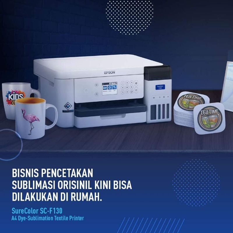 Jual F130 Epson Surecolor Sc F130 A4 Dye Sublimation Textil Printer 4 Warna Garansi 1 Tahun6000 4114