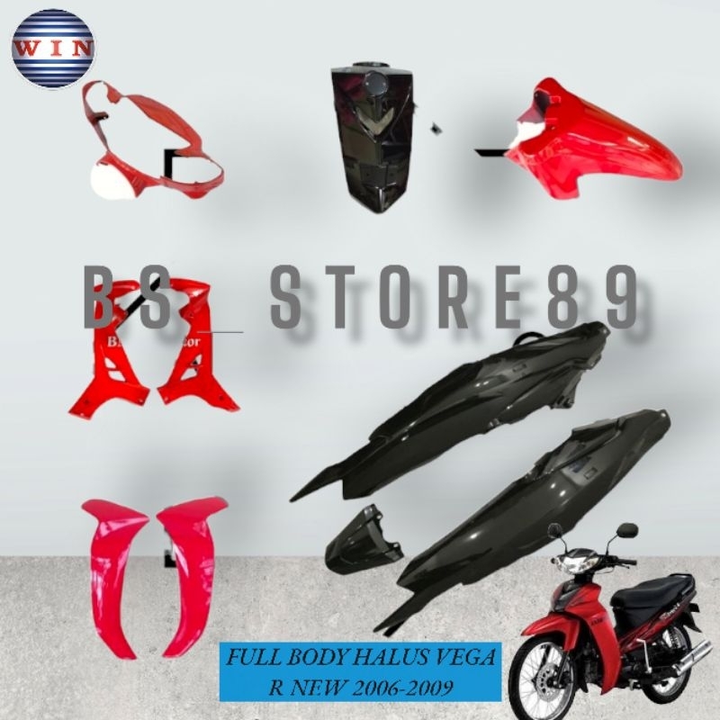 Jual FULL BODY HALUS YAMAHA VEGA R NEW 2006 2007 2008 2009 HITAM MERAH ...