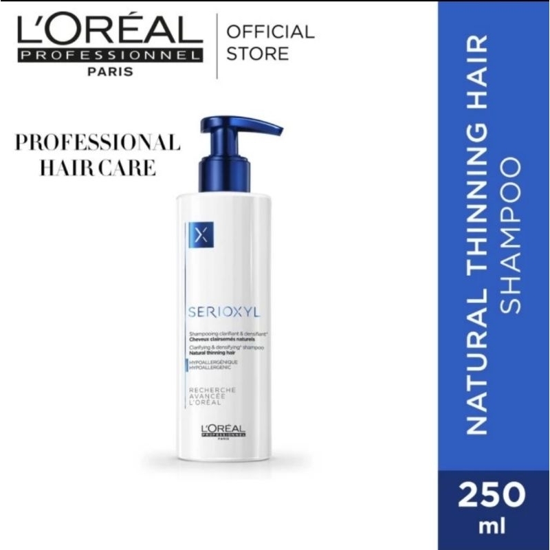 Jual L'Oreal Professionnel SERIOXYL Natural Thinning Hair Shampoo 250ml ...