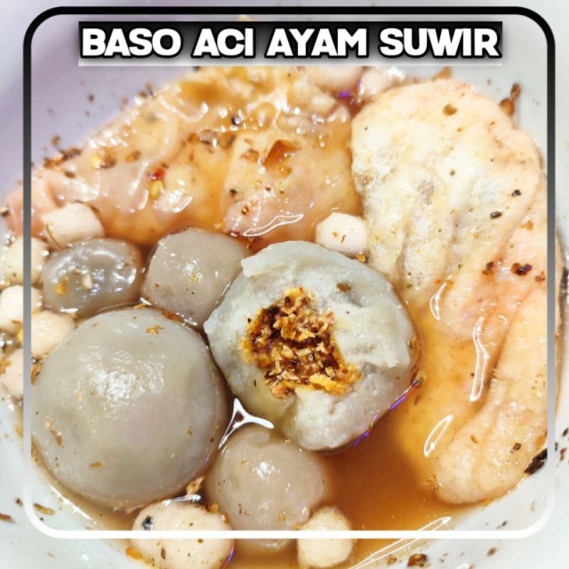 Jual Bakso Aci Baso Aci Ayam Suwir Pedas Termurah Shopee Indonesia