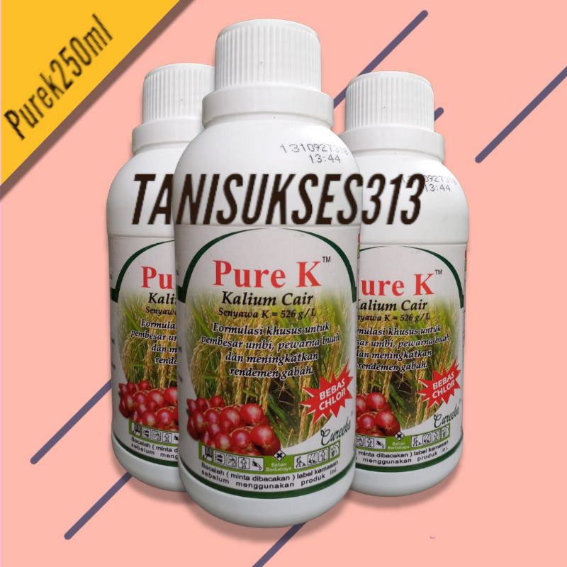 Jual Pupuk kalium cair pure k 250ml pewarna buah dan pembesar umbi ...