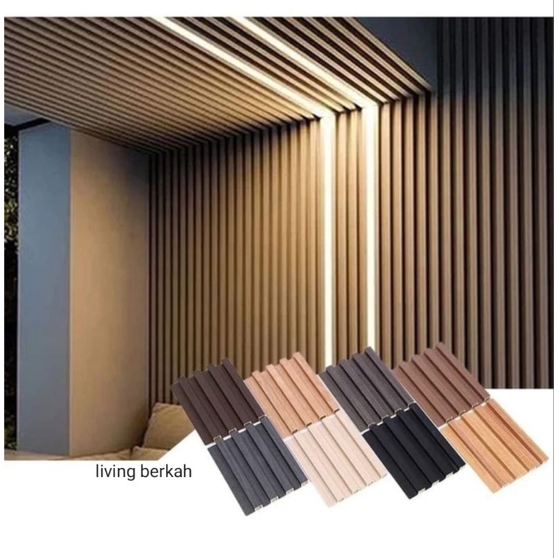 Jual HOT WALL WPC WOOD PANEL WALLPANEL WPC PVC KAYU DINDING 290x15x1