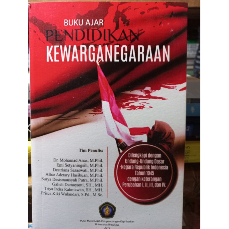 Jual Buku Ajar Pendidikan Kewarganegaraan - Universitas Brawijaya ...