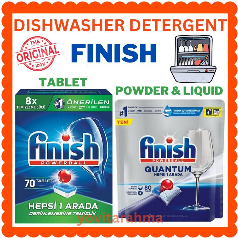 Jual FINISH detergent deterjen detergen sabun dishwasher mesin