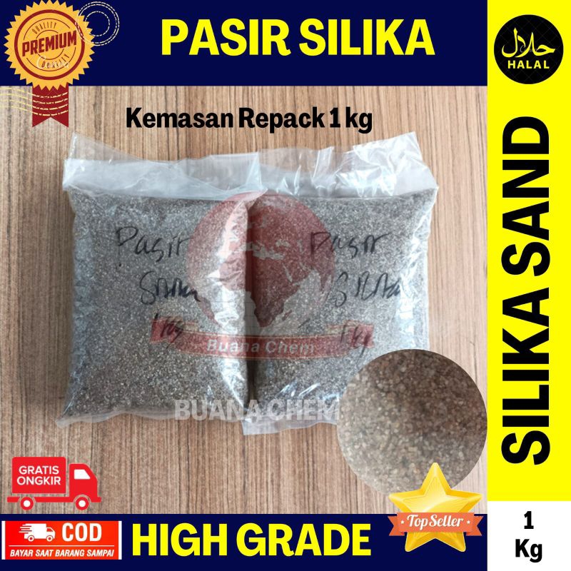 Jual Pasir Silika Media Filter Air 1kg / Silica Sand Water Treatment ...