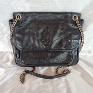 Jual YSL Niki medium grey rhw 27cm Original - Jakarta Utara