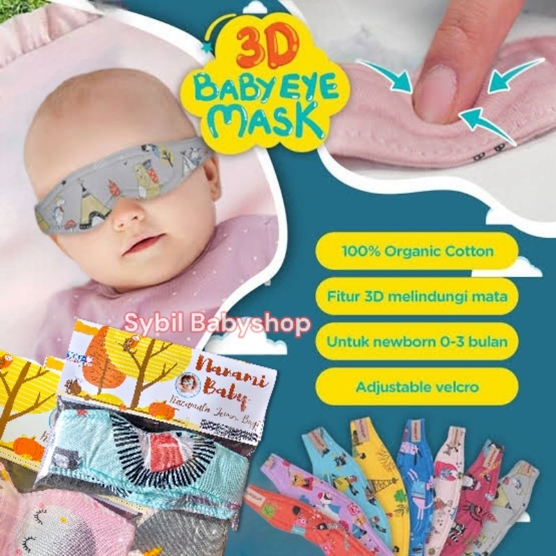 Jual 3D Baby Eyemask / Kacamata Jemur Bayi / Penutup Mata Bayi / Eye