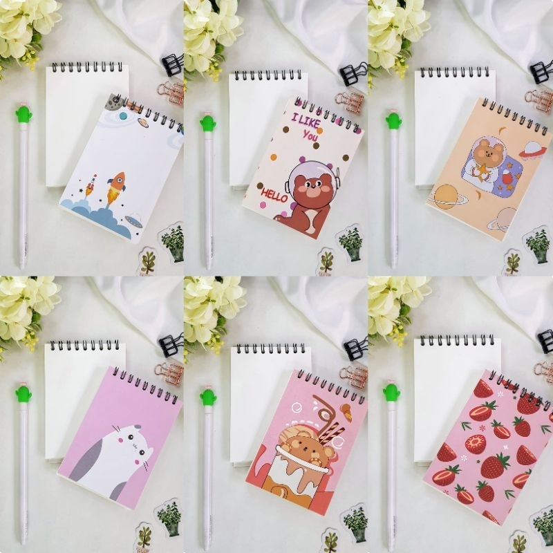 Jual Notebook Mini Spiral / Notes Mini / Notes Unik / Notes lucu ...