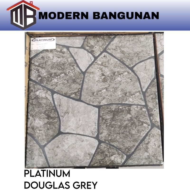 Jual Keramik lantai 50x50 Platinum douglas brown, grey kw1 | Shopee
