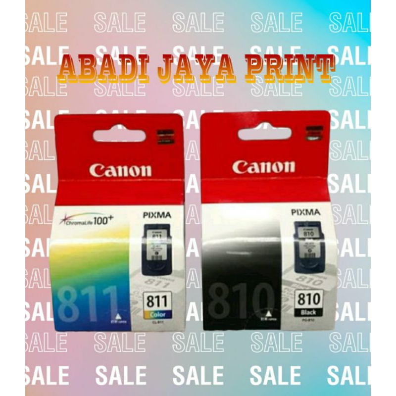 Jual 1 Set Tinta Cartridge Canon 810 Dan 811 for ip2770, mp237, mp258