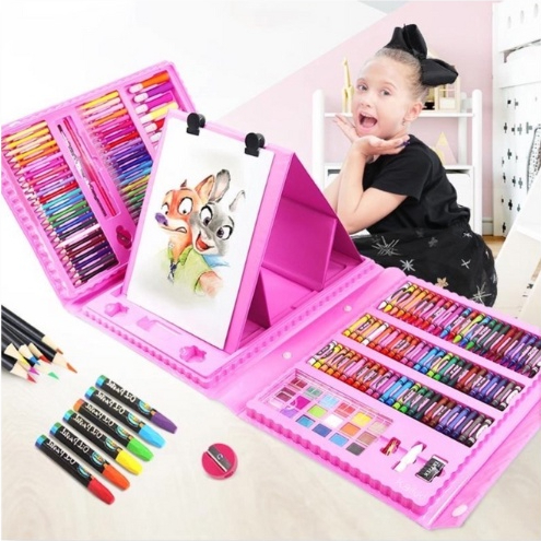 Jual 208pcs coloring set - mewarnai - alat menggambar