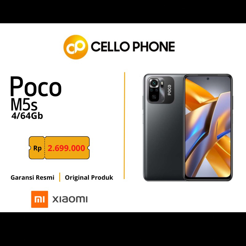 Jual POCO M5s 6/128Gb Cello Phone Jambi ( Garansi Resmi Xiaomi ...