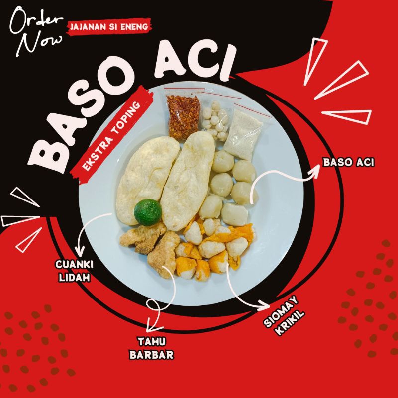 Jual Baso Aci Ekstra Toping Khas Bandung makanan instan boci viral