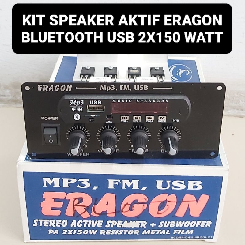 Jual Eragon Kit Speaker Aktif Bluetooth X Watt Stereo Subwoofer Shopee Indonesia