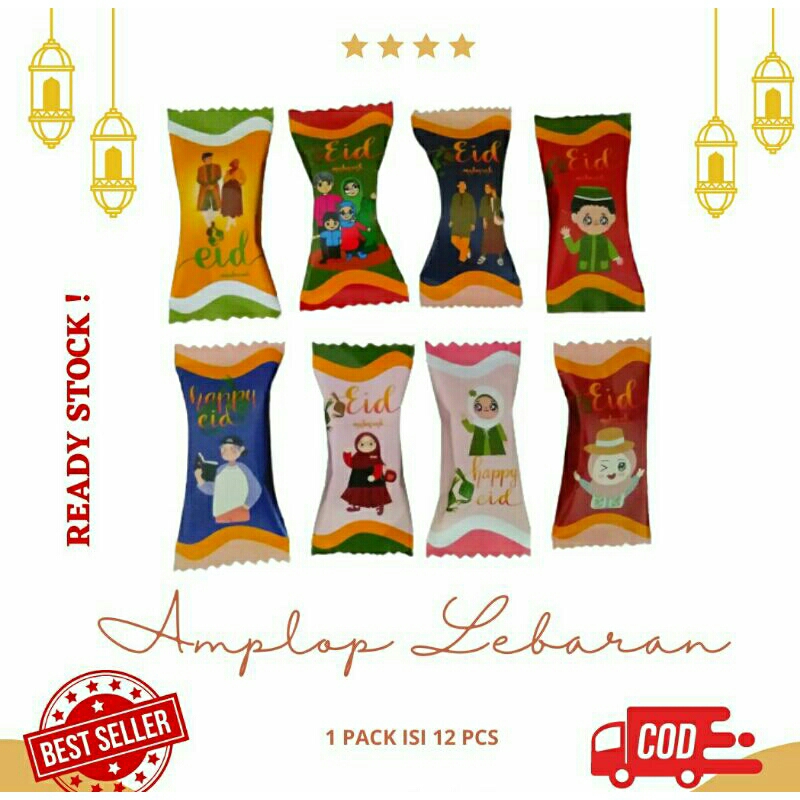 Jual Amplop Lebaran Idul Fitri Permen Viral Pack Isi Pcs Shopee