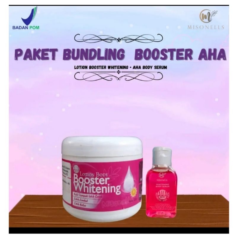 Jual Aha Lotion Body Booster Whitening Misonells 250 grm Shopee Indonesia