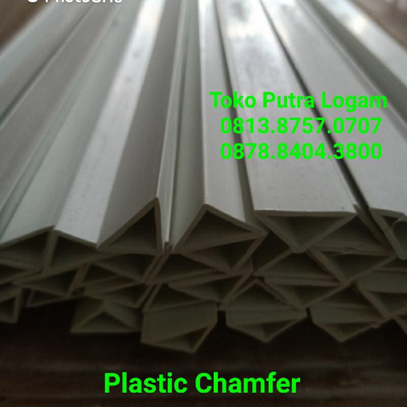 Jual Plastic Corner chamfer PVC UPVC 25x17x17 perdus 50btg Shopee