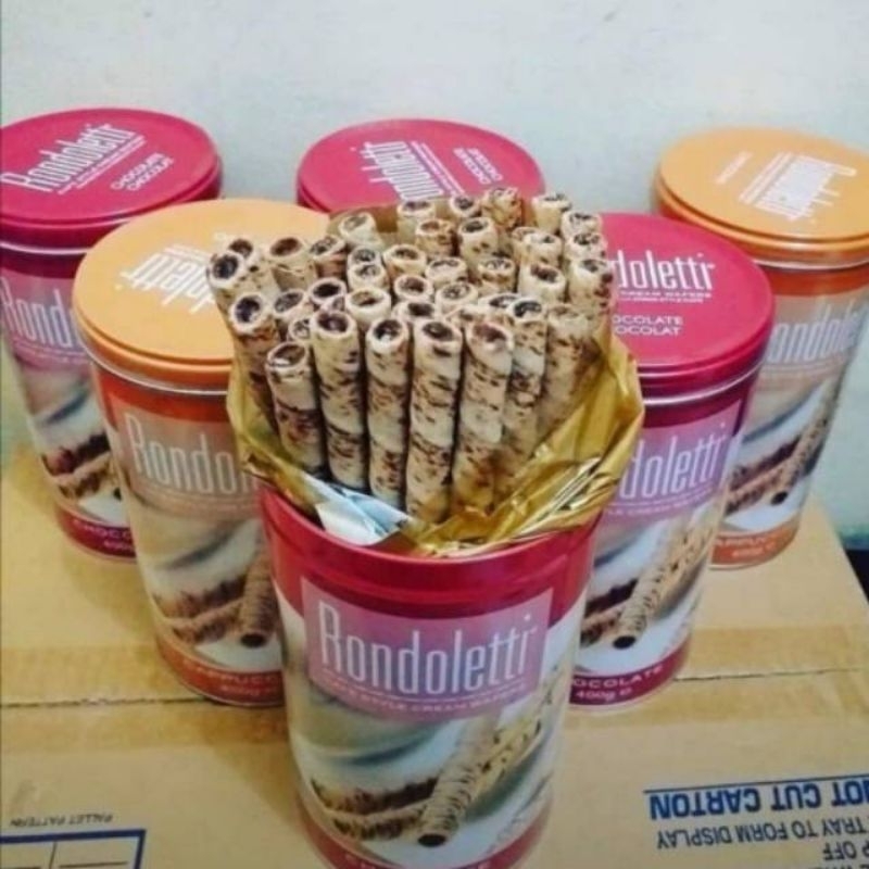 Jual RONDOLETTI RONDOLETI WAFER ROLL 400GR SATUAN | Shopee Indonesia