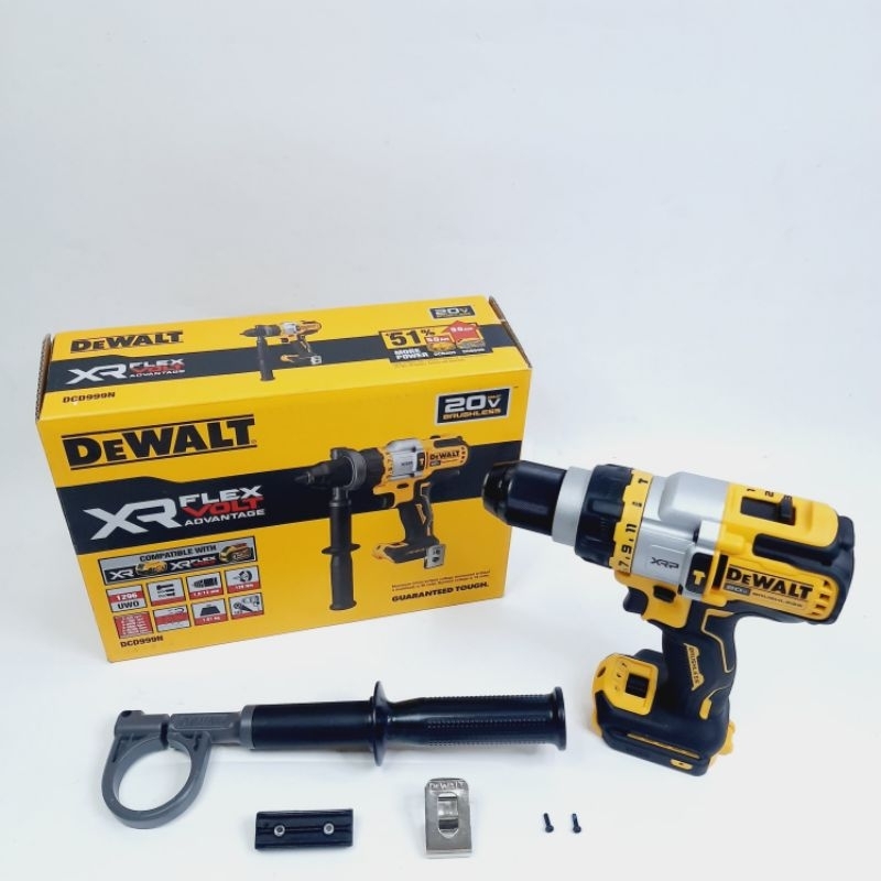 Jual Mesin Cordless Brushless Hammer Drill 13 MM DEWALT DCD 999 (UNIT ...