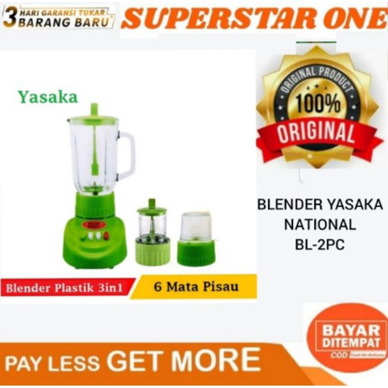 Jual blender Yasaka National BL2PC 2IN1 BLENDER 1L Shopee Indonesia