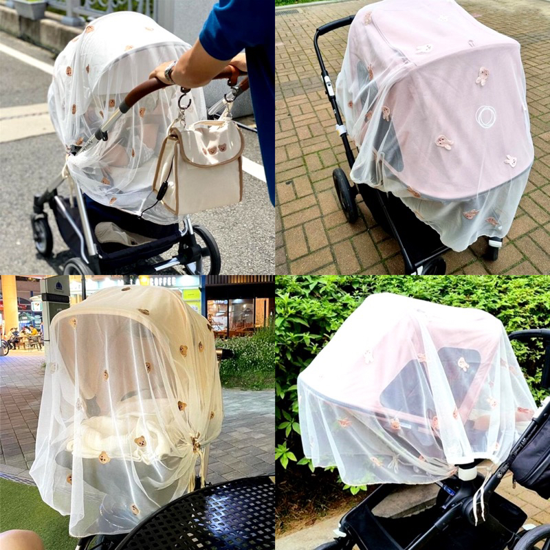 Jual penutup stroller insect net stroller ins korea ( jaring anti ...