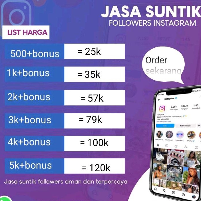 Jual Jasa followers IG Shopee Indonesia