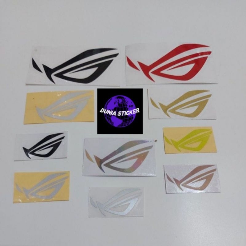 Jual Stiker Logo Rog Sticker Cutting Stiker Viral Motor Murah Anti Air