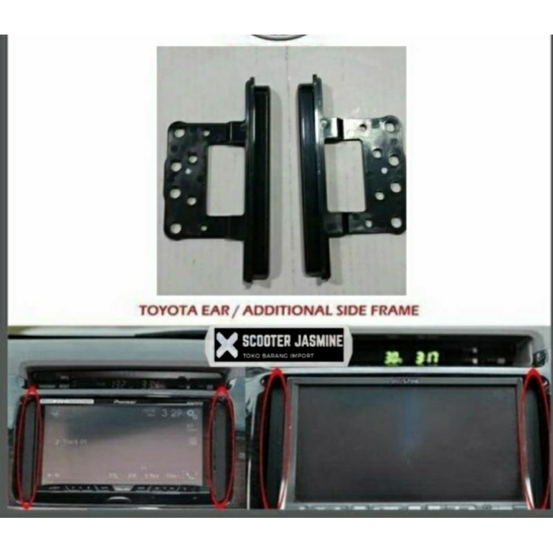 Jual Frame Kuping Kupingan List Headunit Universal Double Din Innova Fortuner Avanza Calya