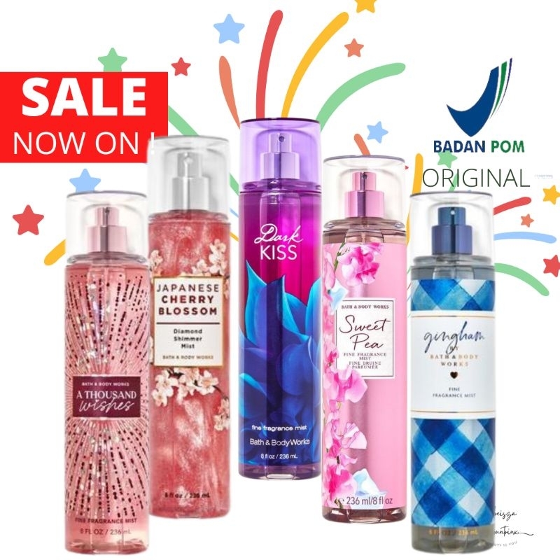 Jual BBW Bath And Body Works Fine Fragrance Body Mist 236ML | Shopee ...