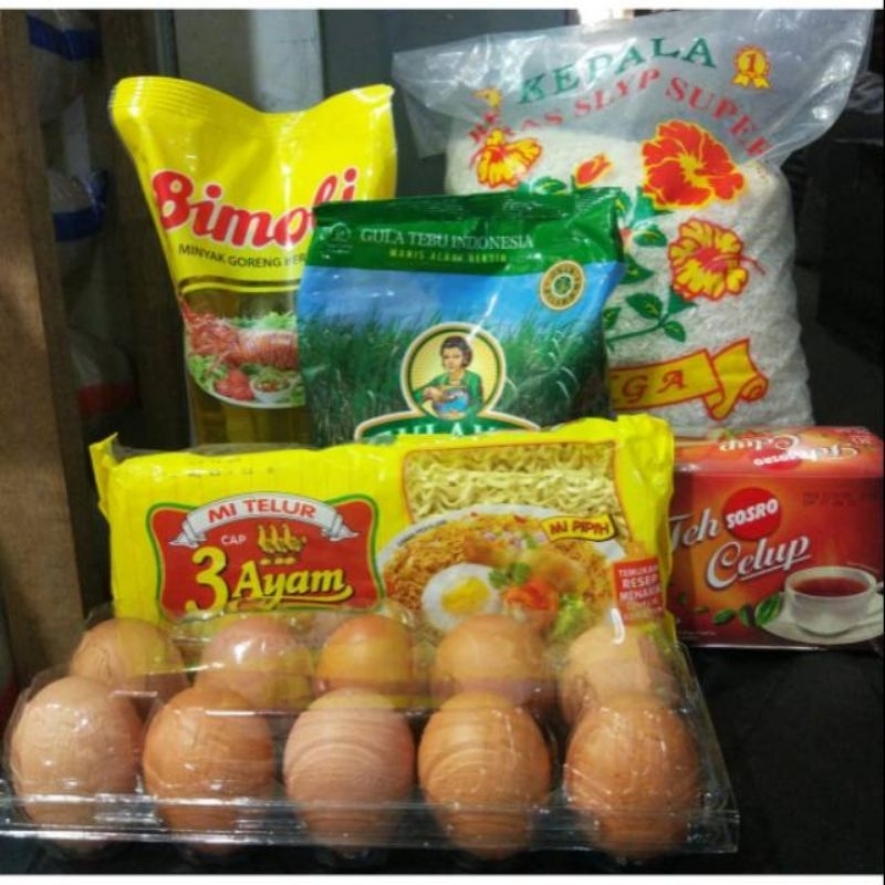Jual TERMURAH! Paket Sembako Lengkap dengan dus/box | Shopee Indonesia