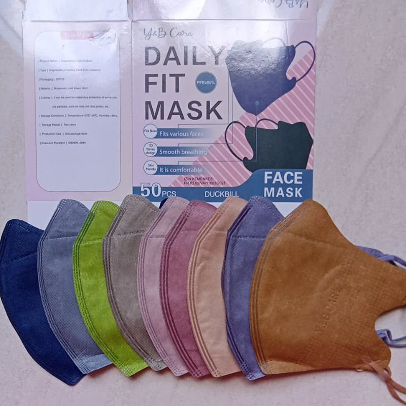 Jual Masker Duckbill Y&B Care Wemaze RAVA Isi 50 Pcs | Shopee Indonesia