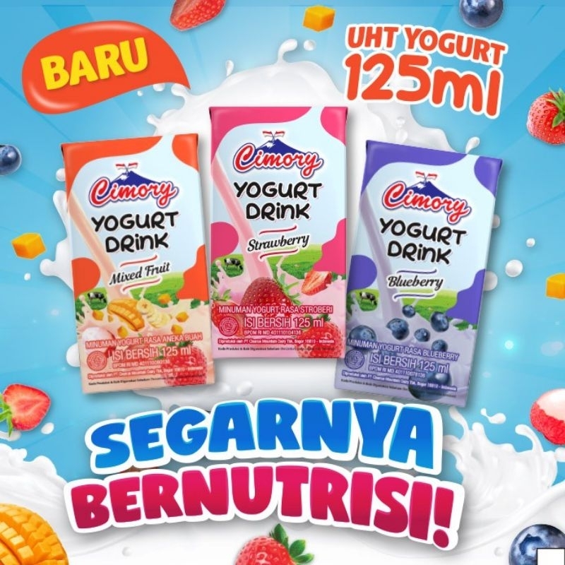 Jual Cimory Yogurt Drink Rasa Buah Sumber Kalsium dan Serat 125ml ...