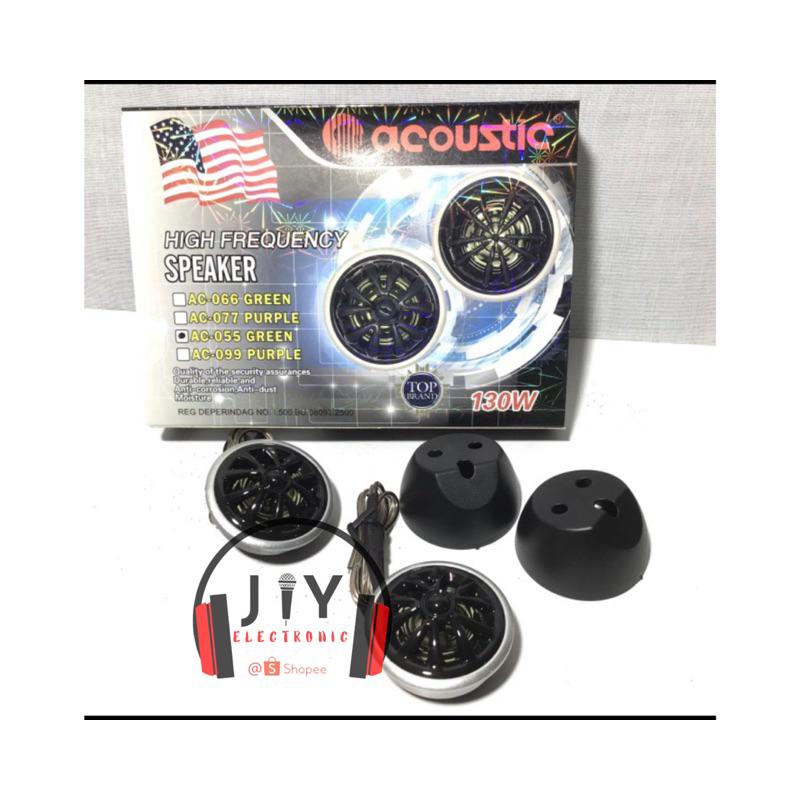 Jual Tweeter Mobil Acoustic AC 055 Green Original | Shopee Indonesia