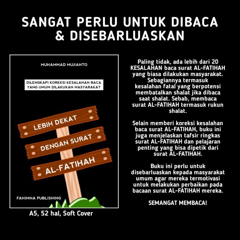 Jual TAFSIR DAN FAIDAH AL-FATIHAH DILENGKAPI KOREKSI KESALAHAN BACA ...
