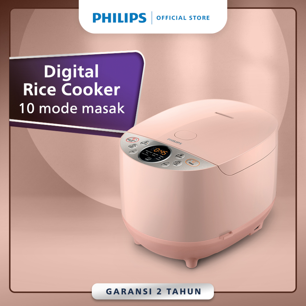 Jual PHILIPS 1.8L Digital Rice Cooker HD4515/90 400Watt, Penanak Nasi