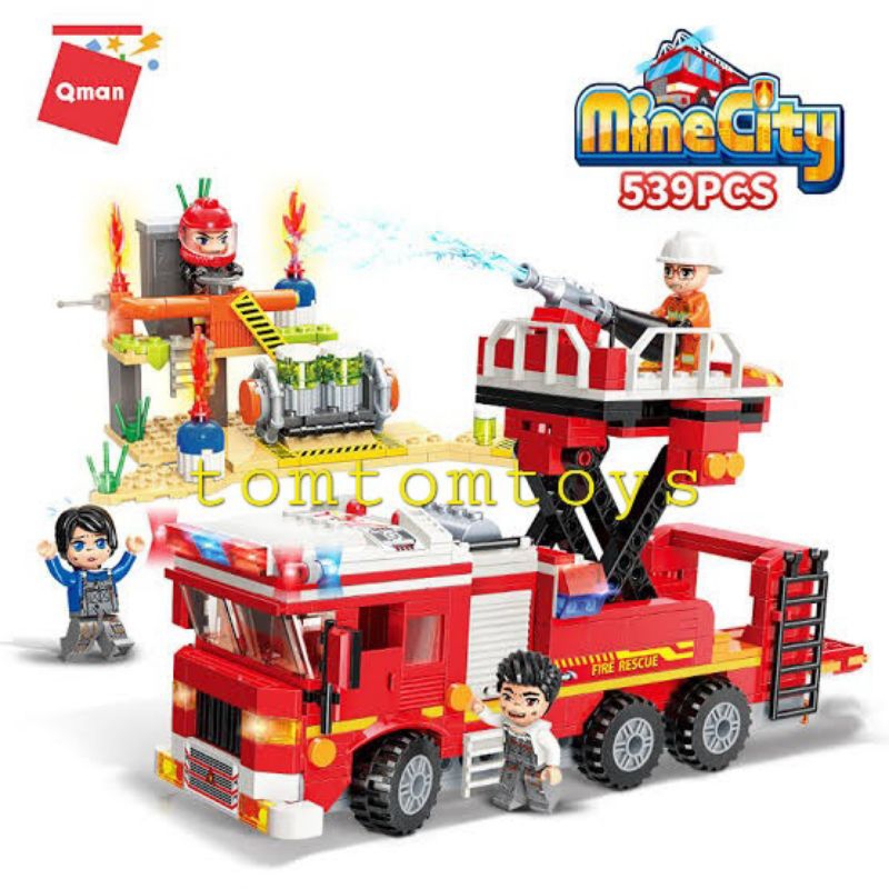 Jual Blocks City FIRE RESCUE Susun Balok Bricks Mobil Pemadam | Shopee ...