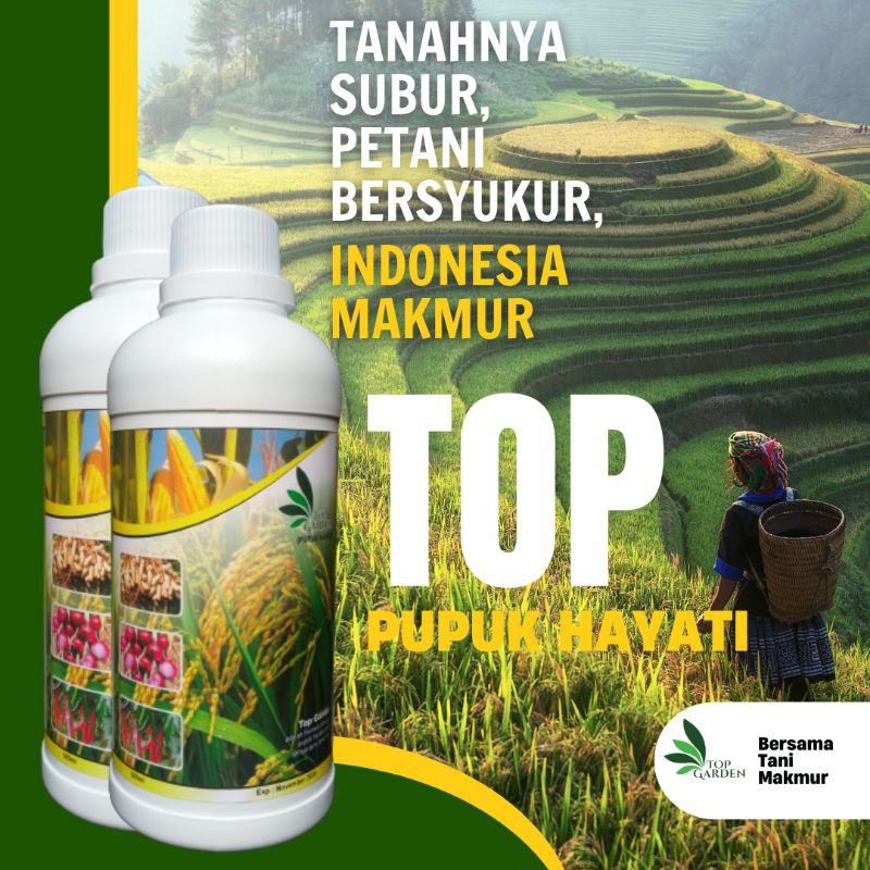 Jual Top Garden Pupuk Organik Pupuk Cair Organik Untuk Semua Jenis