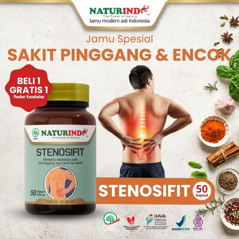 Jual Stenosifit Obat Sakit Pinggang Saraf Kejepit Syaraf Kejepit Encok