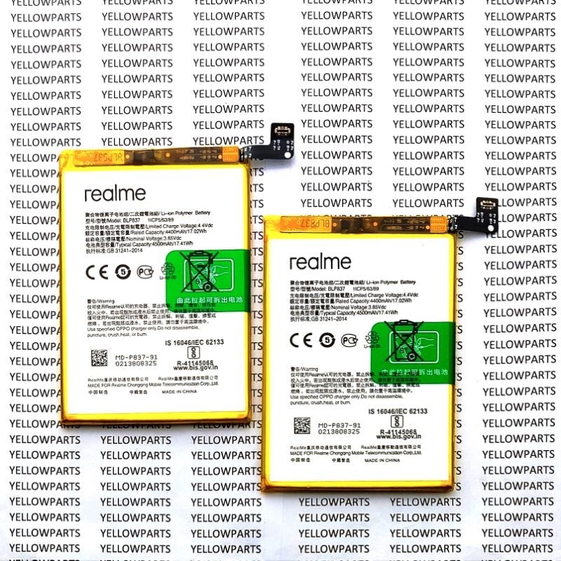 Jual BATT BATTERY BATRE BATERAI BATEREI REALME 8 PRO BLP837 ORIGINAL ...