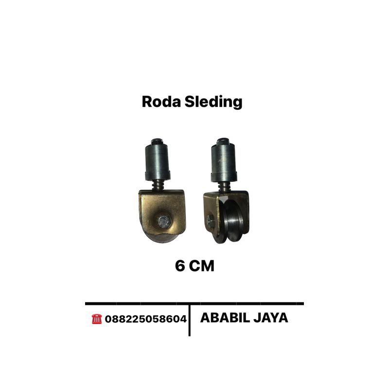 Jual Roda Sleding Besi Super Roda Pagar Ukuran 6cm Shopee Indonesia 6628