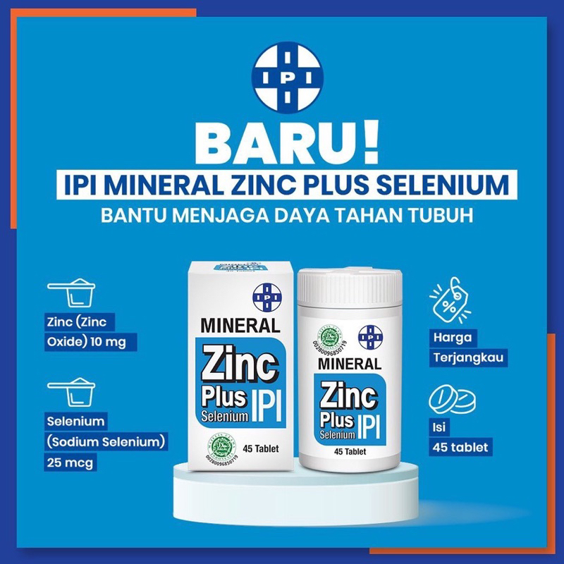 Jual IPI Mineral Zinc Plus Selenium 30 tablet Shopee Indonesia