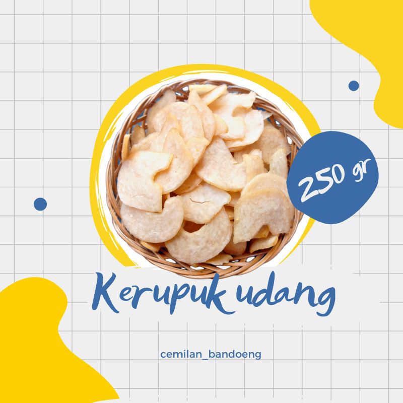 Jual Kerupuk Udang Mentah Kemasan 250gr Shopee Indonesia