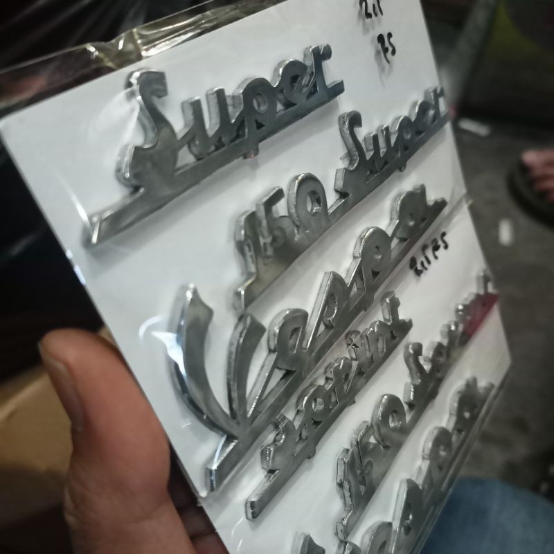 Jual Emblem emblim isi 3 vespa super sprint almunium tebal 2mm | Shopee ...