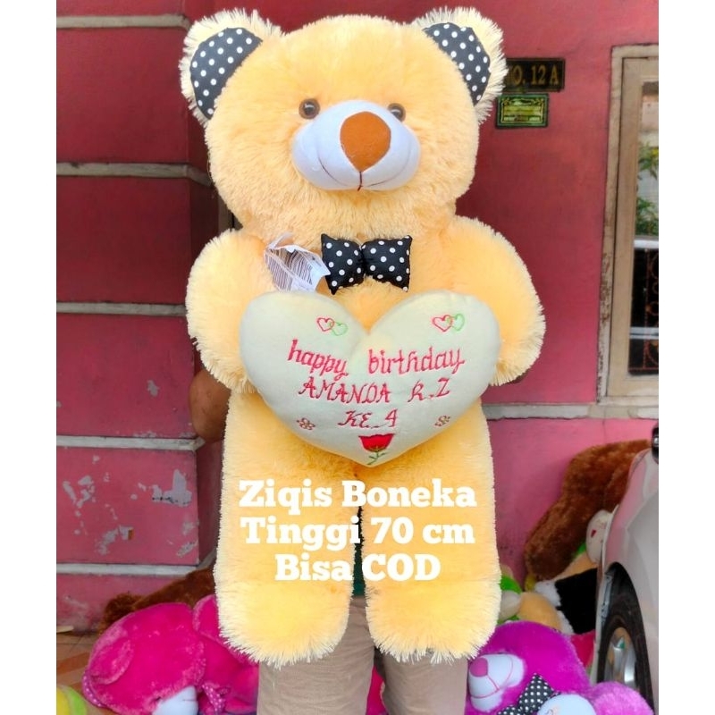 Palloncino Orso Teddy Per 1° Compleanno - Set Decorazione XL Con Numero 1 E Stelle