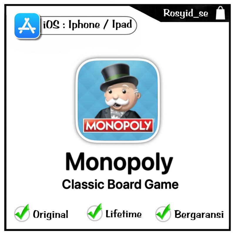 Jual Monopoly Classic Board Game IOS (ORIGINAL) Shopee Indonesia