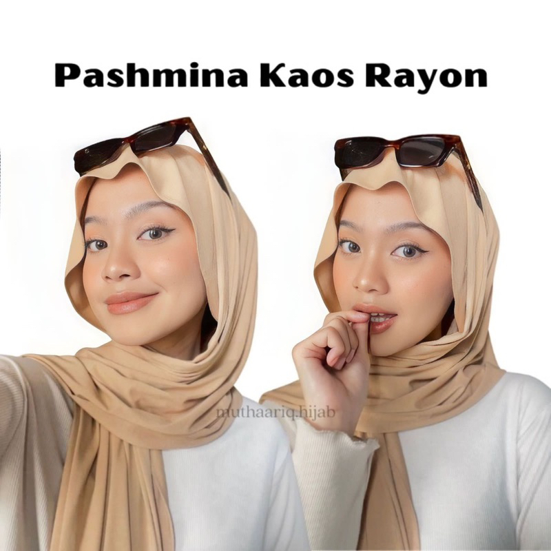 Jual Pashmina kaos rayon basic || Pashmina rayon oman || SAHARA SHAWL