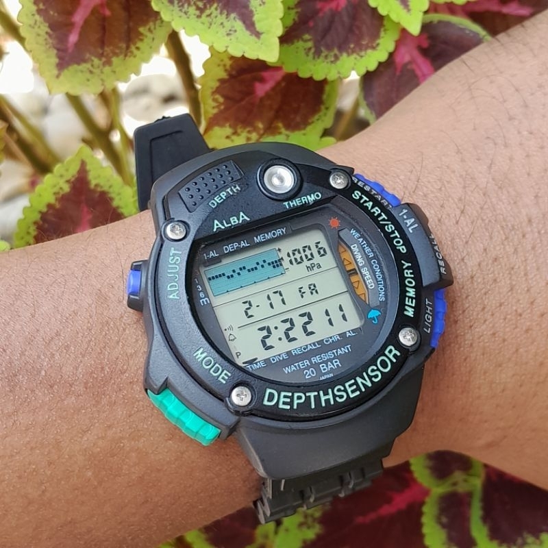 Jual Jam tangan pria original Vintage seiko / Alba Diver